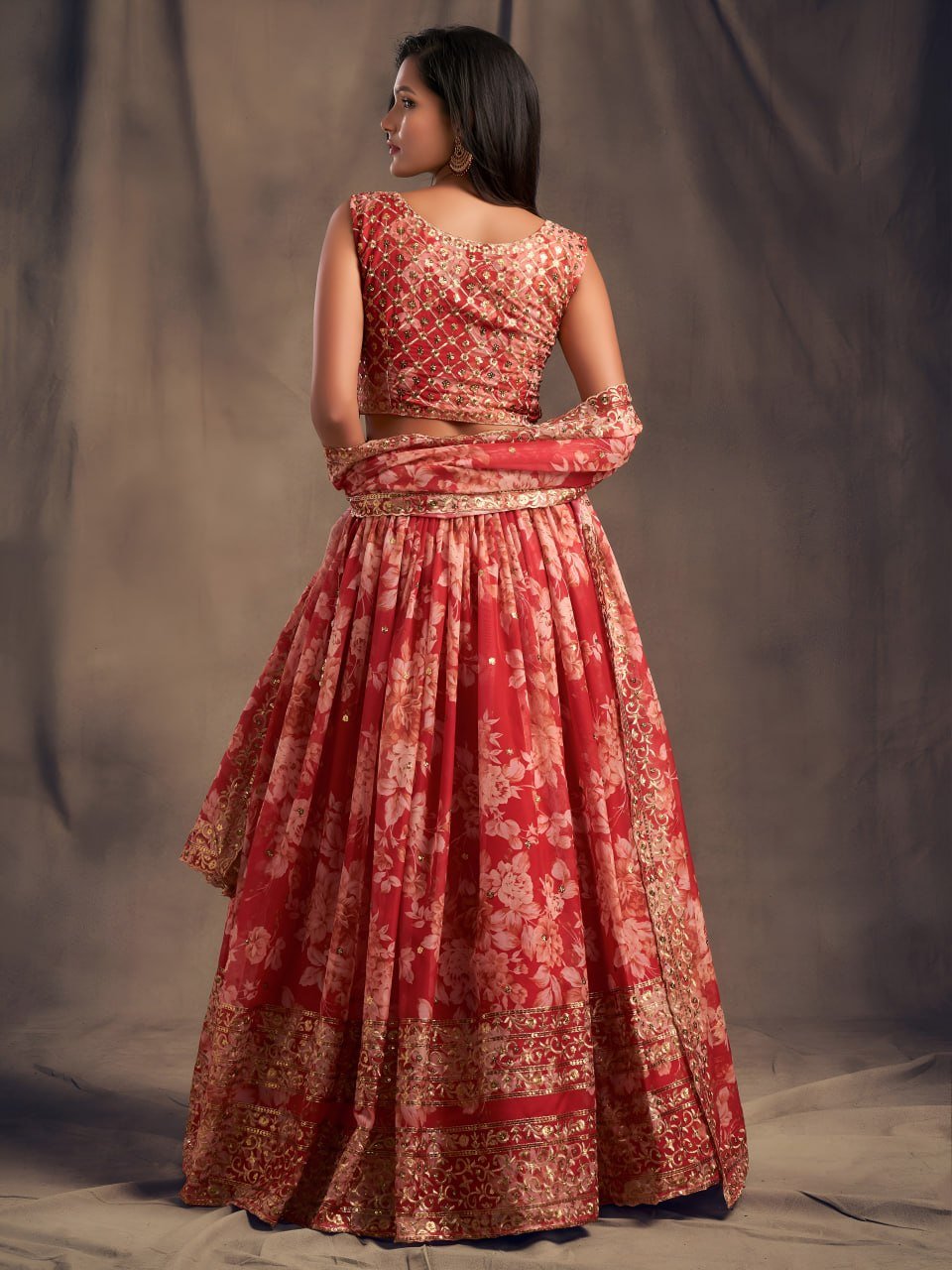 Designer Floral Embroidered Lehenga Choli Set for Women - Wedding & Festive Wear - Vastraa