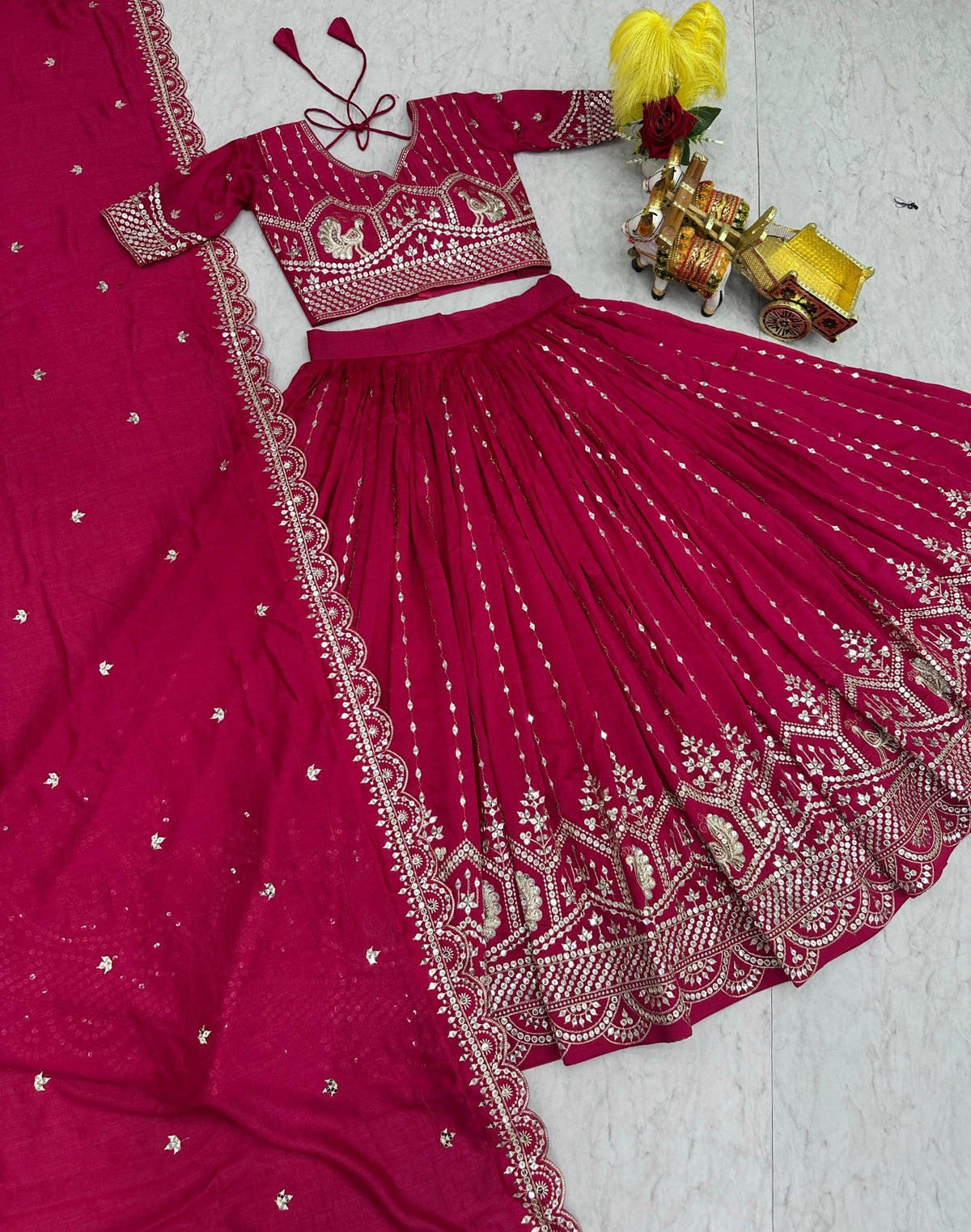 Women's Indian Lehenga Choli - Bridesmaid Lehenga Choli - VastraaWomen's Indian Lehenga Choli - Bridesmaid Lehenga Choli