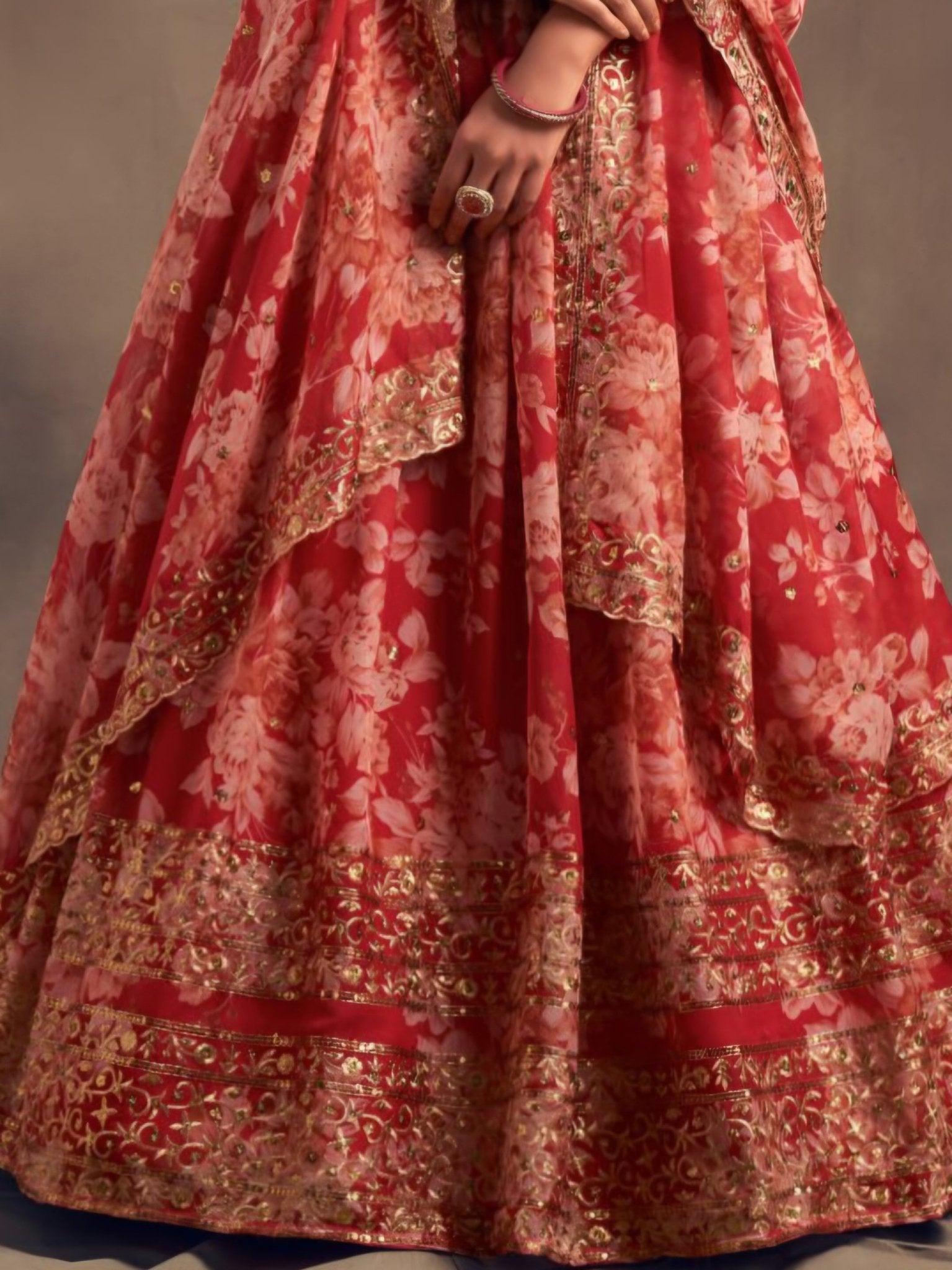 Designer Floral Embroidered Lehenga Choli Set for Women - Wedding & Festive Wear - Vastraa