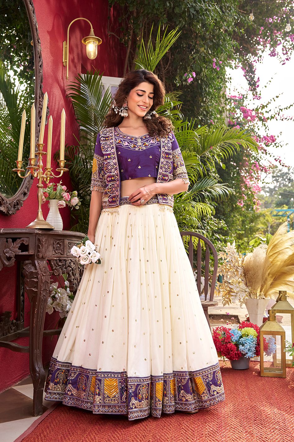Designer Lehenga Choli Set For Reception And Wedding Occasion - Vastraa