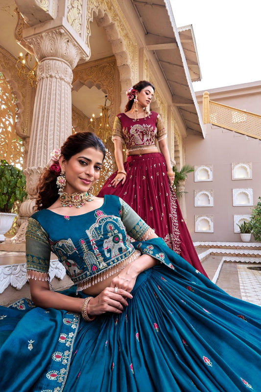 Indian Lehenga Choli for Women | Designer Wedding & Party Wear Lehenga | Traditional Ethnic Outfit - Vastraa