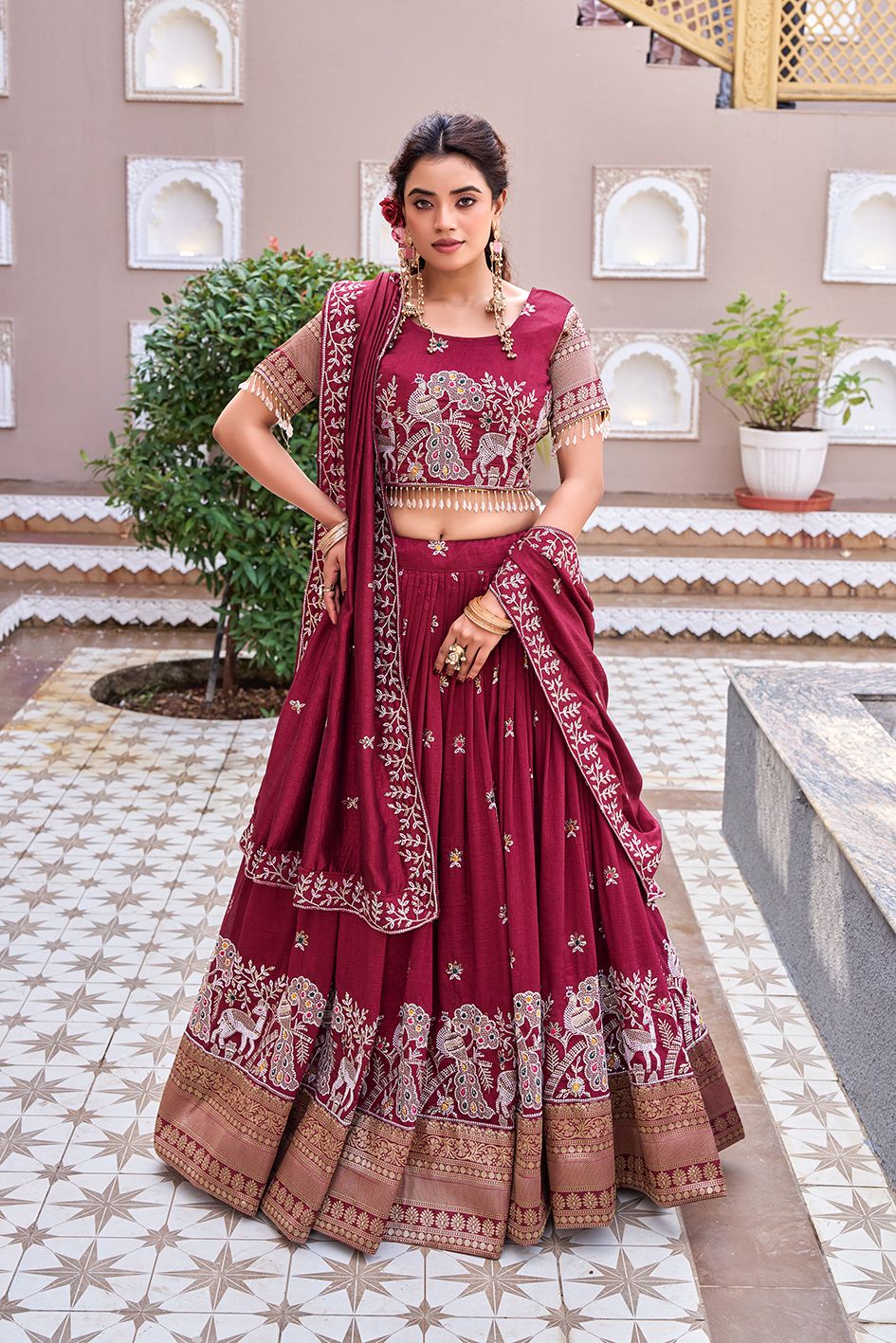 Indian Lehenga Choli for Women | Designer Wedding & Party Wear Lehenga | Traditional Ethnic Outfit - Vastraa