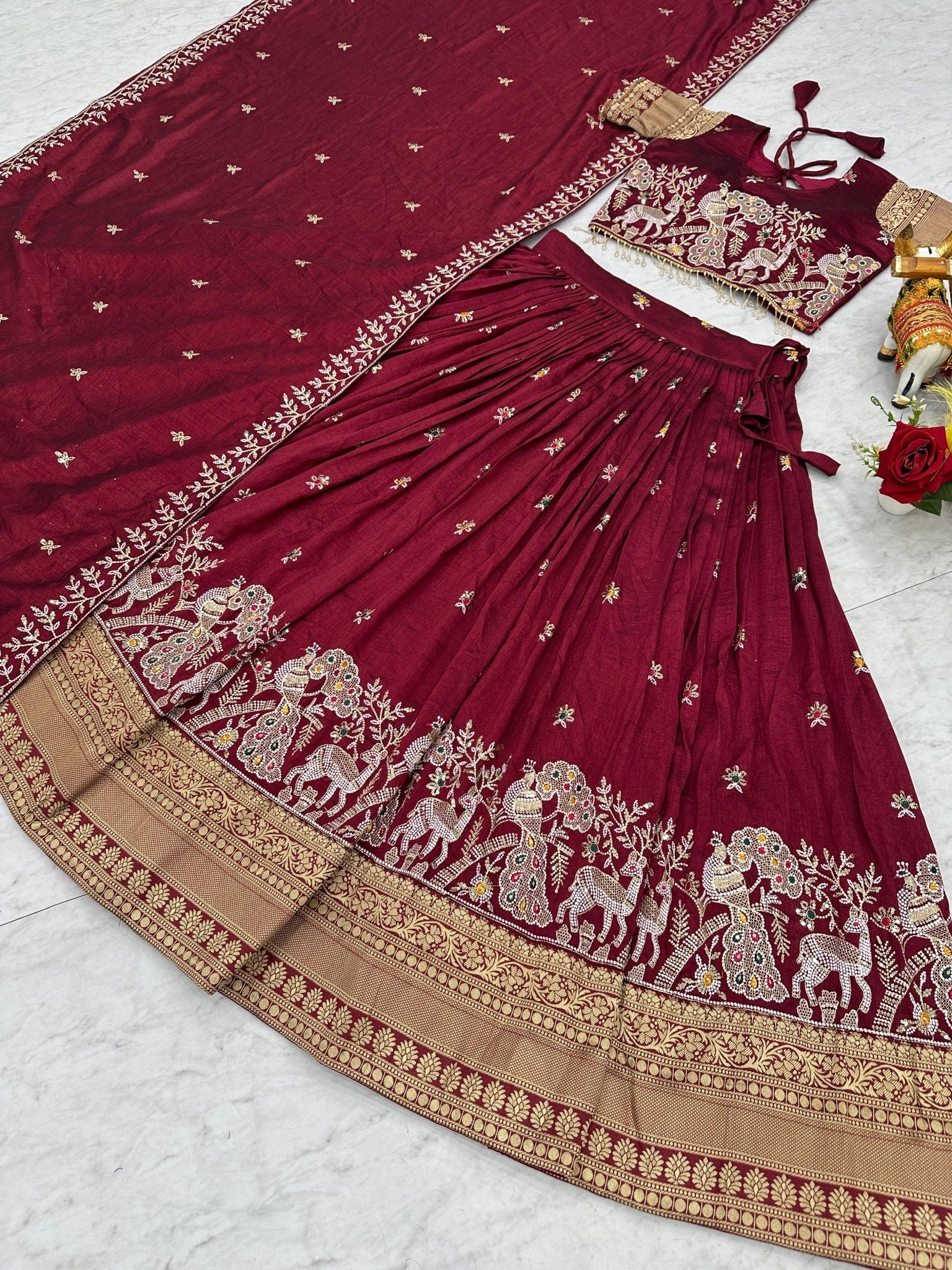 Indian Lehenga Choli for Women | Designer Wedding & Party Wear Lehenga | Traditional Ethnic Outfit - Vastraa
