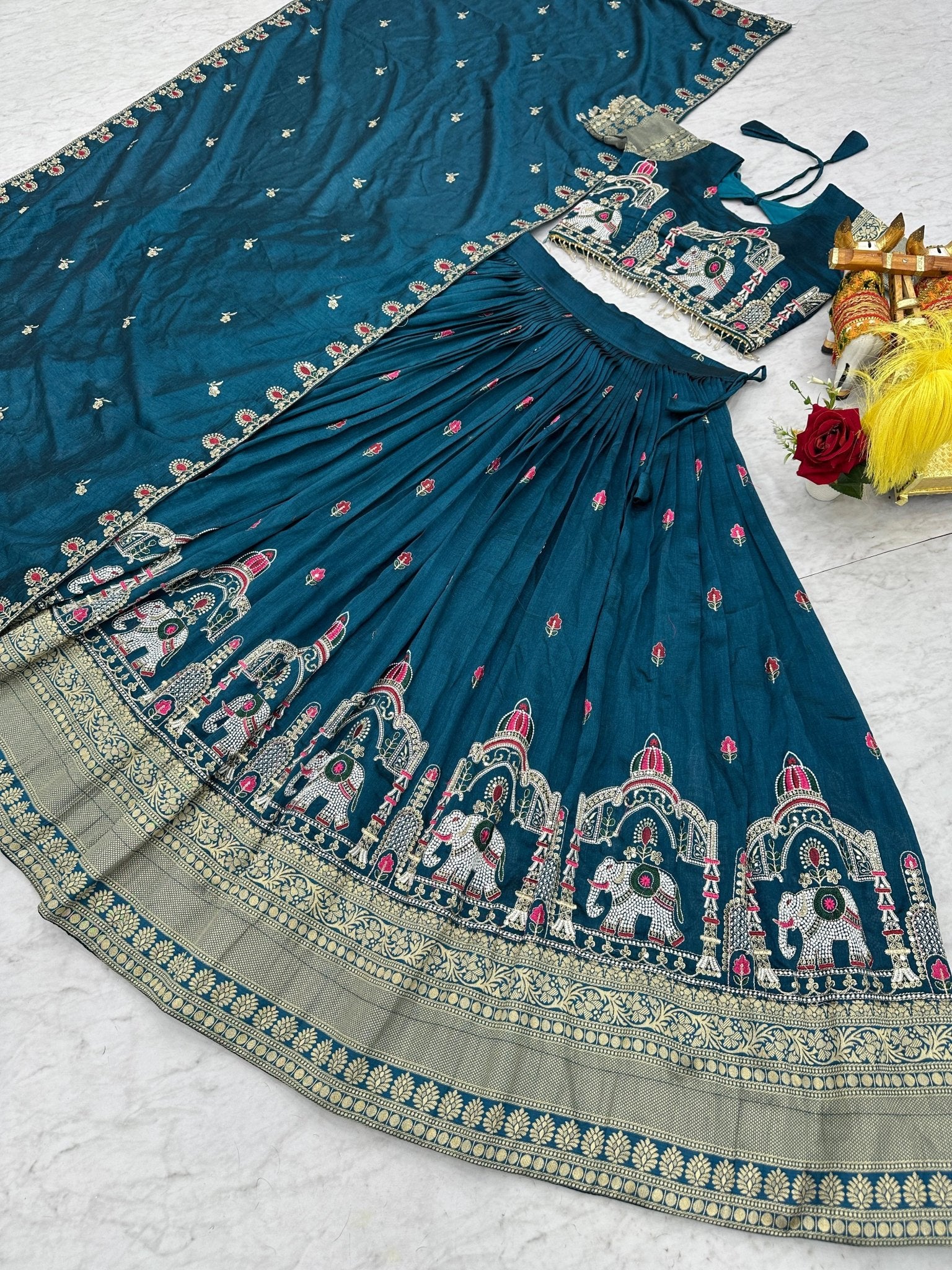 Indian Lehenga Choli for Women | Designer Wedding & Party Wear Lehenga | Traditional Ethnic Outfit - Vastraa