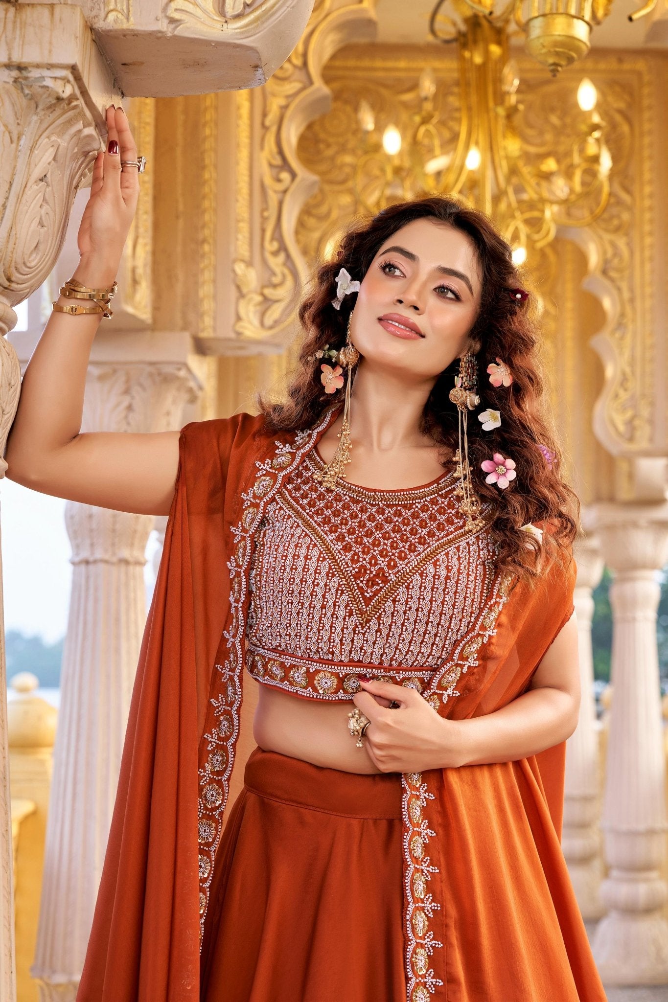 Indian Wedding Lehenga Choli for Women | Designer Ethnic Wear | Wedding Guest Party Outfit - Vastraa