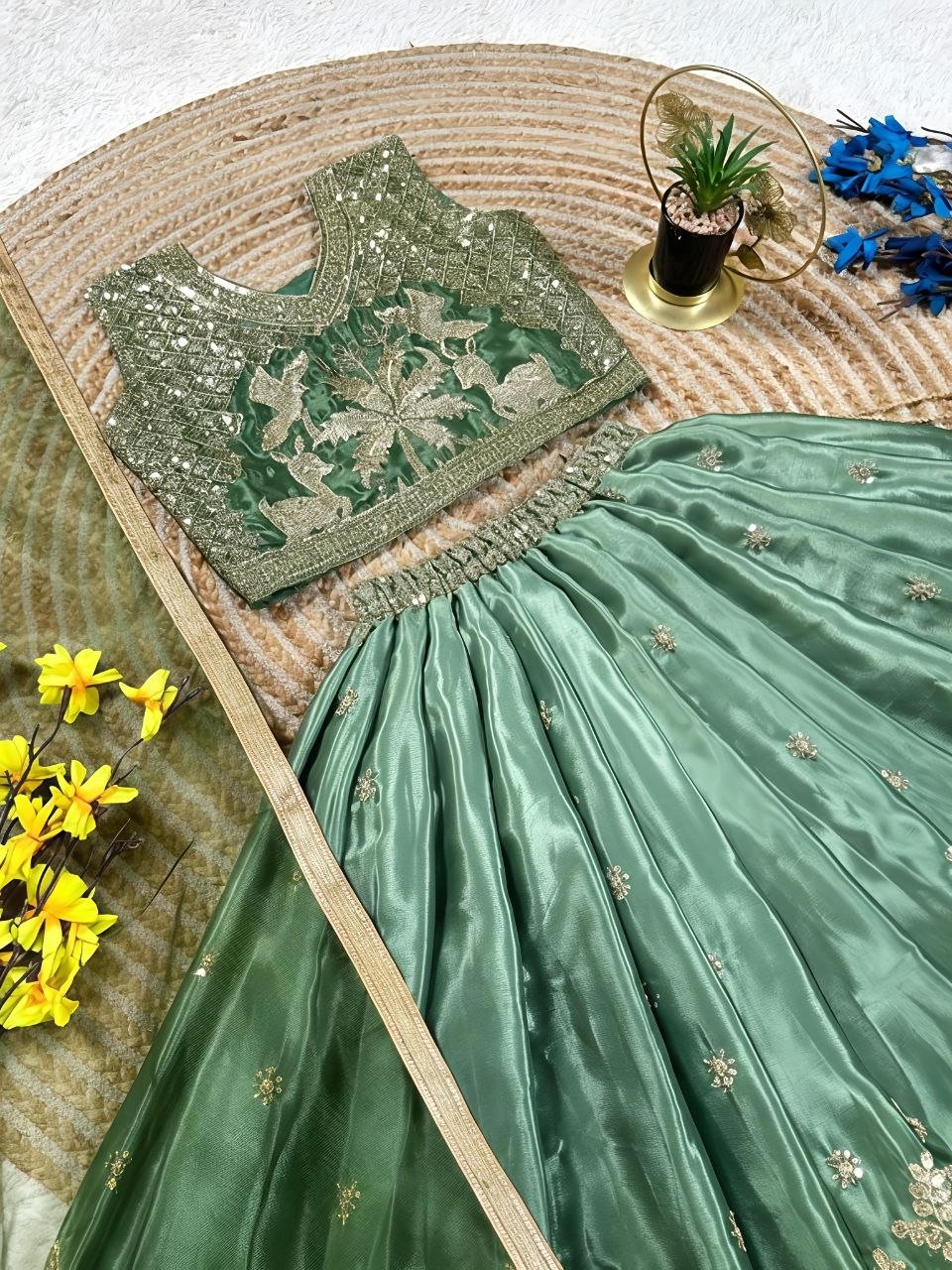 Kids Girls Designer Lehenga Choli Set – Traditional Ethnic Wear for Weddings & Festivals - VastraaKids Lehenga Choli