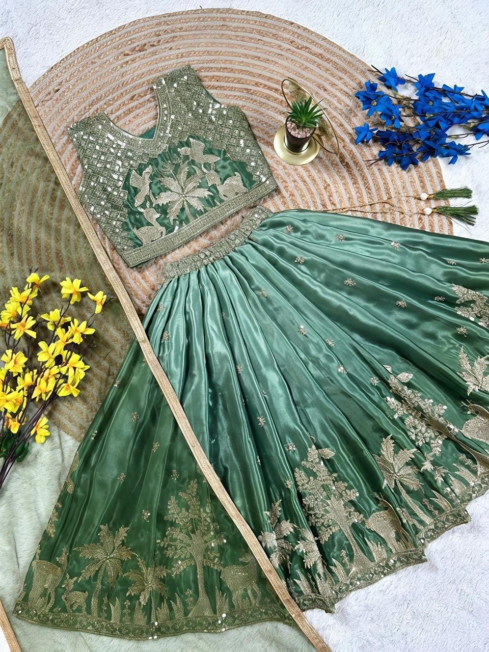 Kids Girls Designer Lehenga Choli Set – Traditional Ethnic Wear for Weddings & Festivals - VastraaKids Lehenga Choli