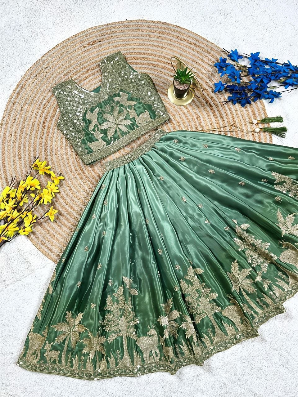 Kids Girls Designer Lehenga Choli Set – Traditional Ethnic Wear for Weddings & Festivals - VastraaKids Lehenga Choli