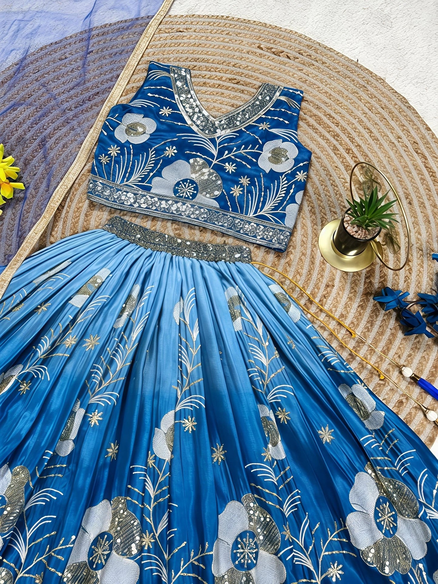 Kids Girls Ethnic Lehenga Choli Set – Indian Traditional Outfit for Festivals - Vastraa