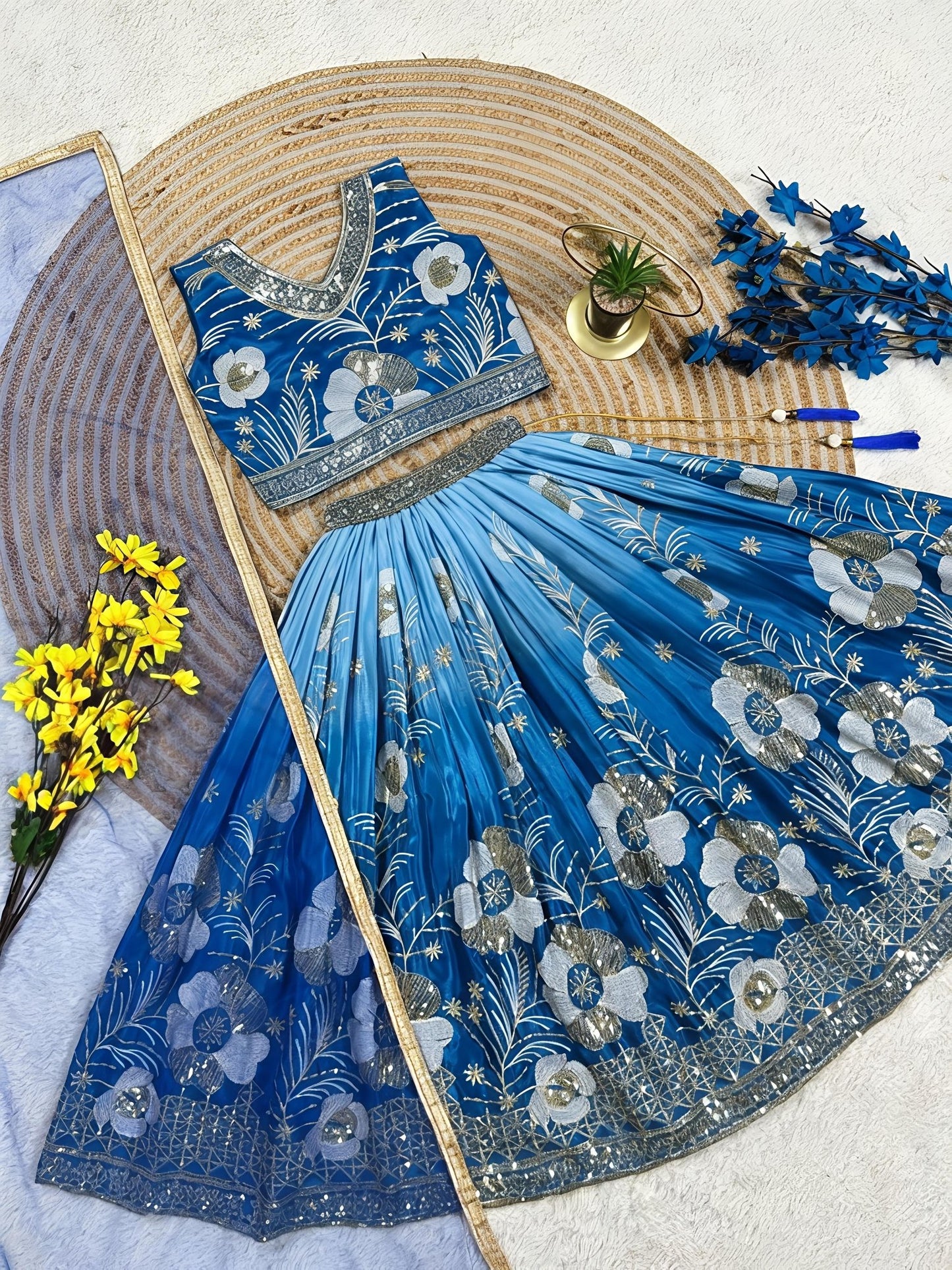 Kids Girls Ethnic Lehenga Choli Set – Indian Traditional Outfit for Festivals - Vastraa
