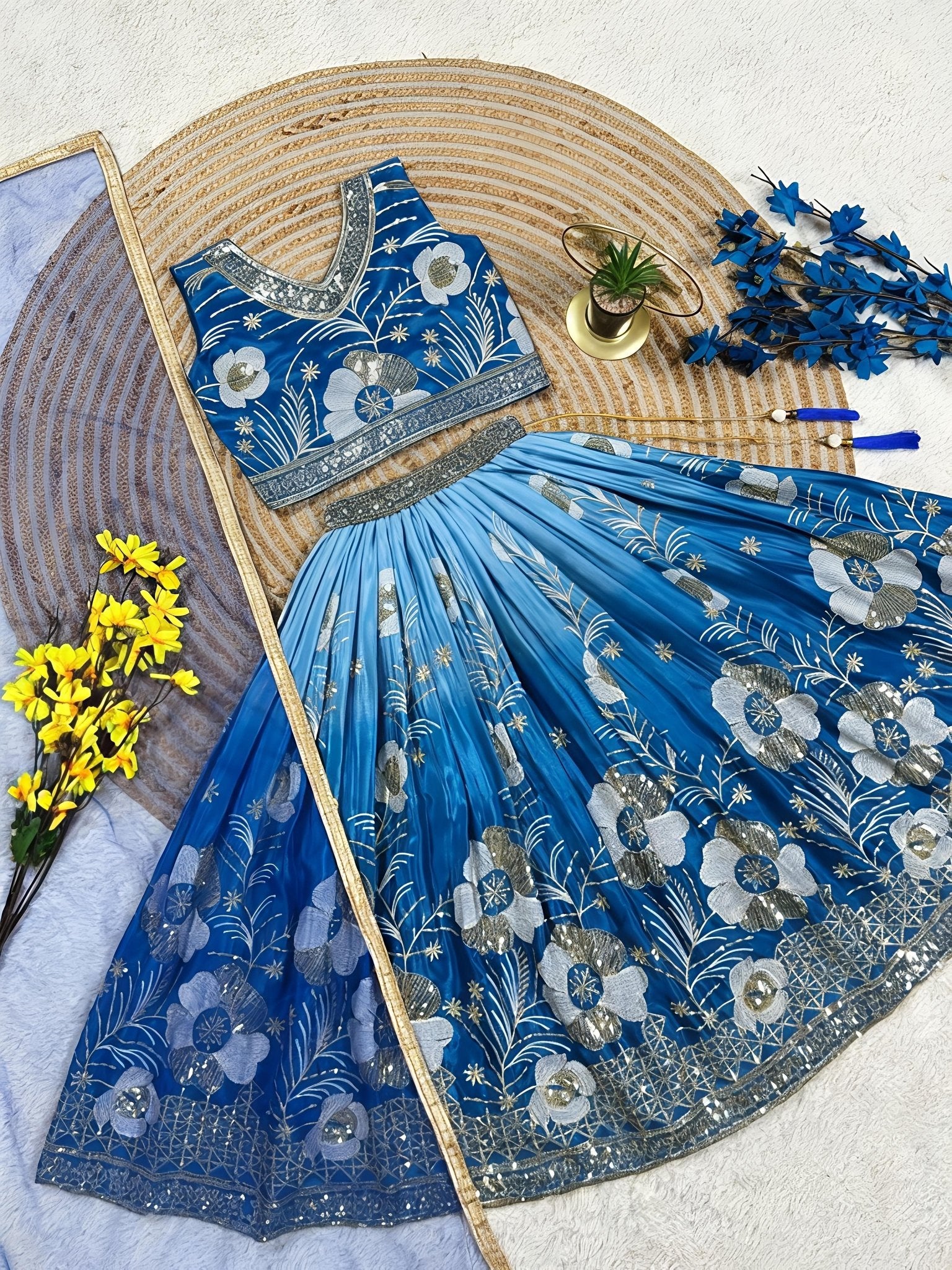 Kids Girls Ethnic Lehenga Choli Set – Indian Traditional Outfit for Festivals - Vastraa