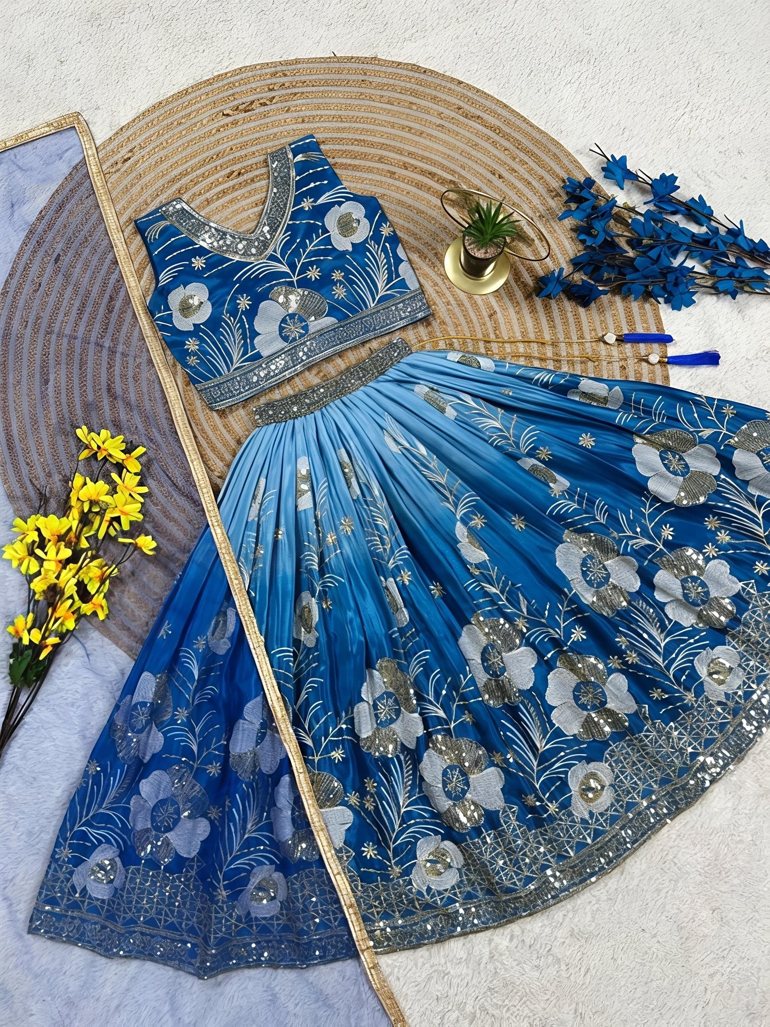 Kids Girls Ethnic Lehenga Choli Set – Indian Traditional Outfit for Festivals - Vastraa