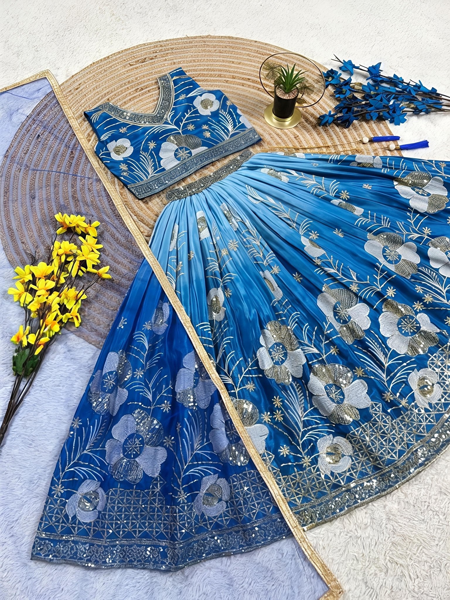 Kids Girls Ethnic Lehenga Choli Set – Indian Traditional Outfit for Festivals - Vastraa