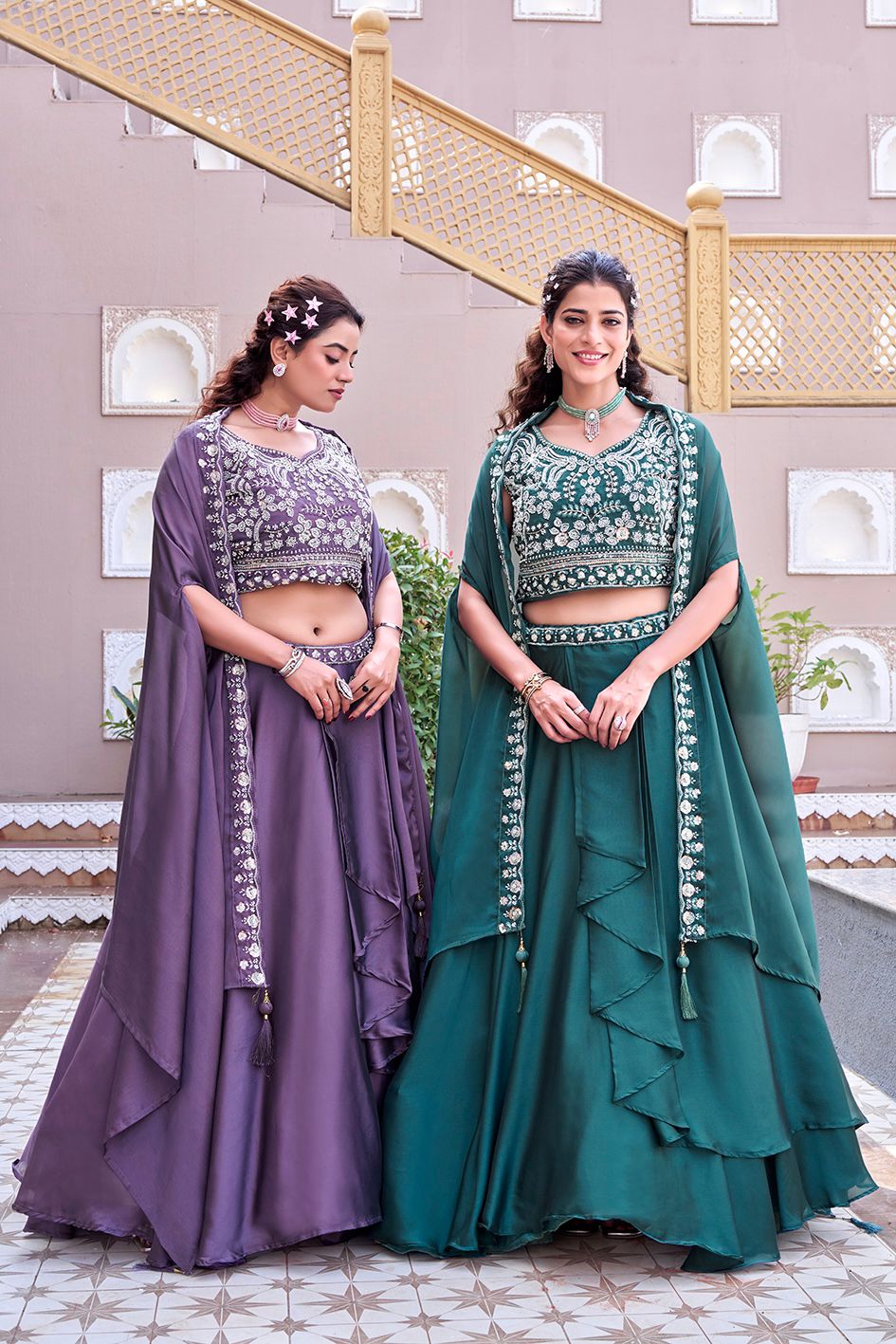 Lehenga Choli Set For Receptions And Wedding Occasion,Wedding Guest Outfit - Vastraa