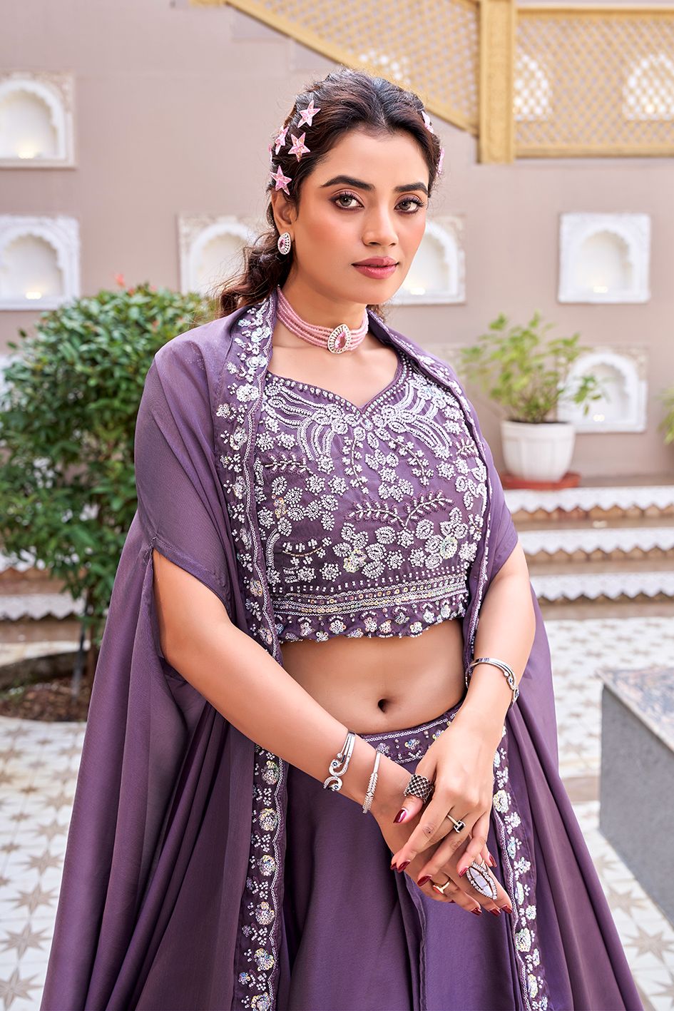 Lehenga Choli Set For Receptions And Wedding Occasion,Wedding Guest Outfit - Vastraa