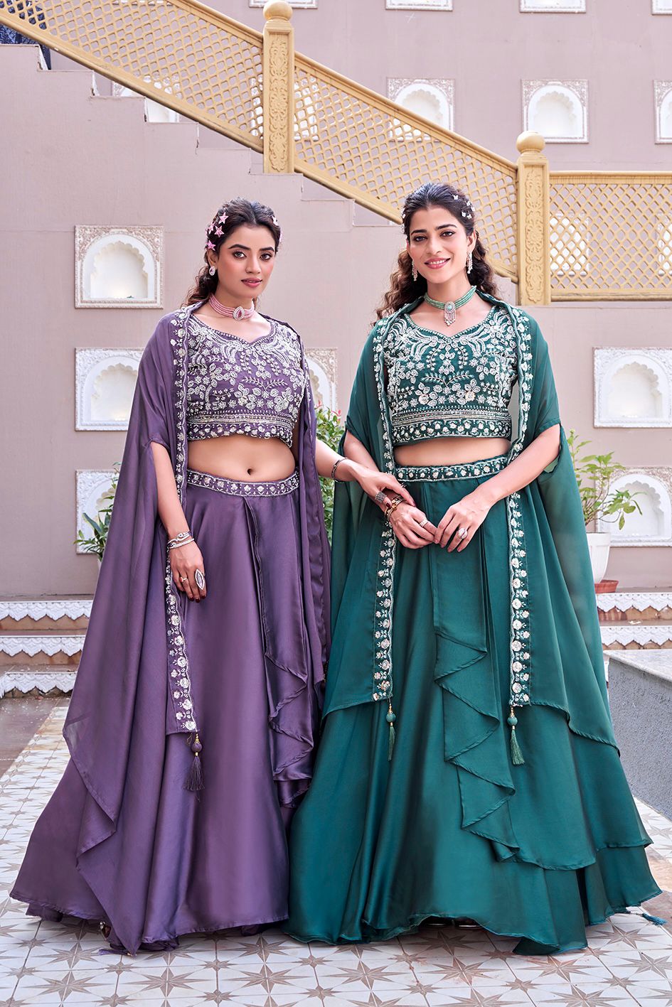 Lehenga Choli Set For Receptions And Wedding Occasion,Wedding Guest Outfit - Vastraa