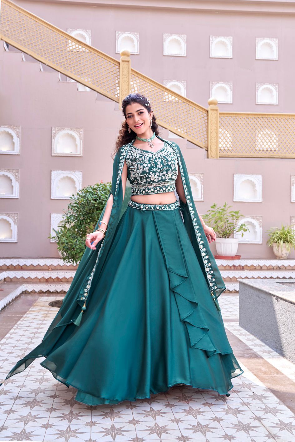 Lehenga Choli Set For Receptions And Wedding Occasion,Wedding Guest Outfit - Vastraa
