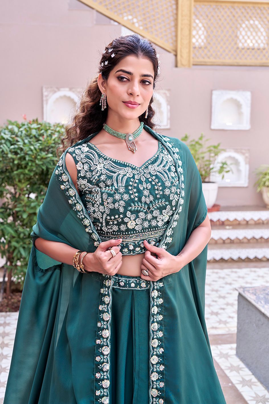 Lehenga Choli Set For Receptions And Wedding Occasion,Wedding Guest Outfit - Vastraa