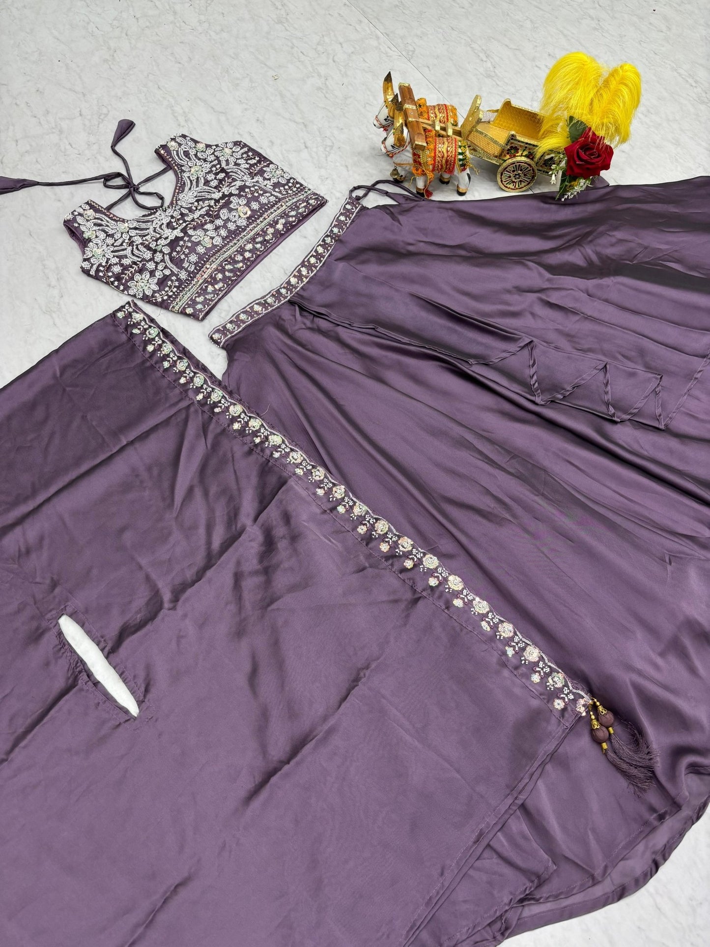 Lehenga Choli Set For Receptions And Wedding Occasion,Wedding Guest Outfit - Vastraa