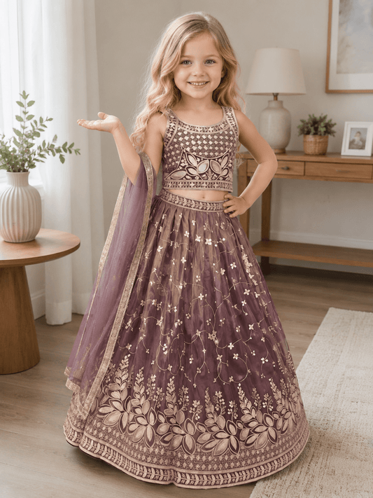 Luxury Kids Girls Lehenga Choli – Party, Wedding & Festive Wear - Vastraa
