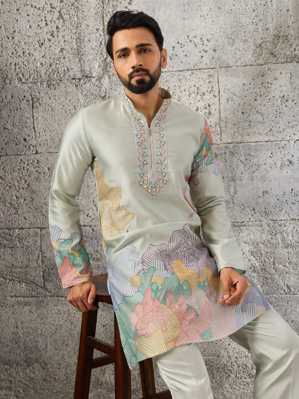 Men's Designer Kurta Pajama Set For Weddings - Vastraa