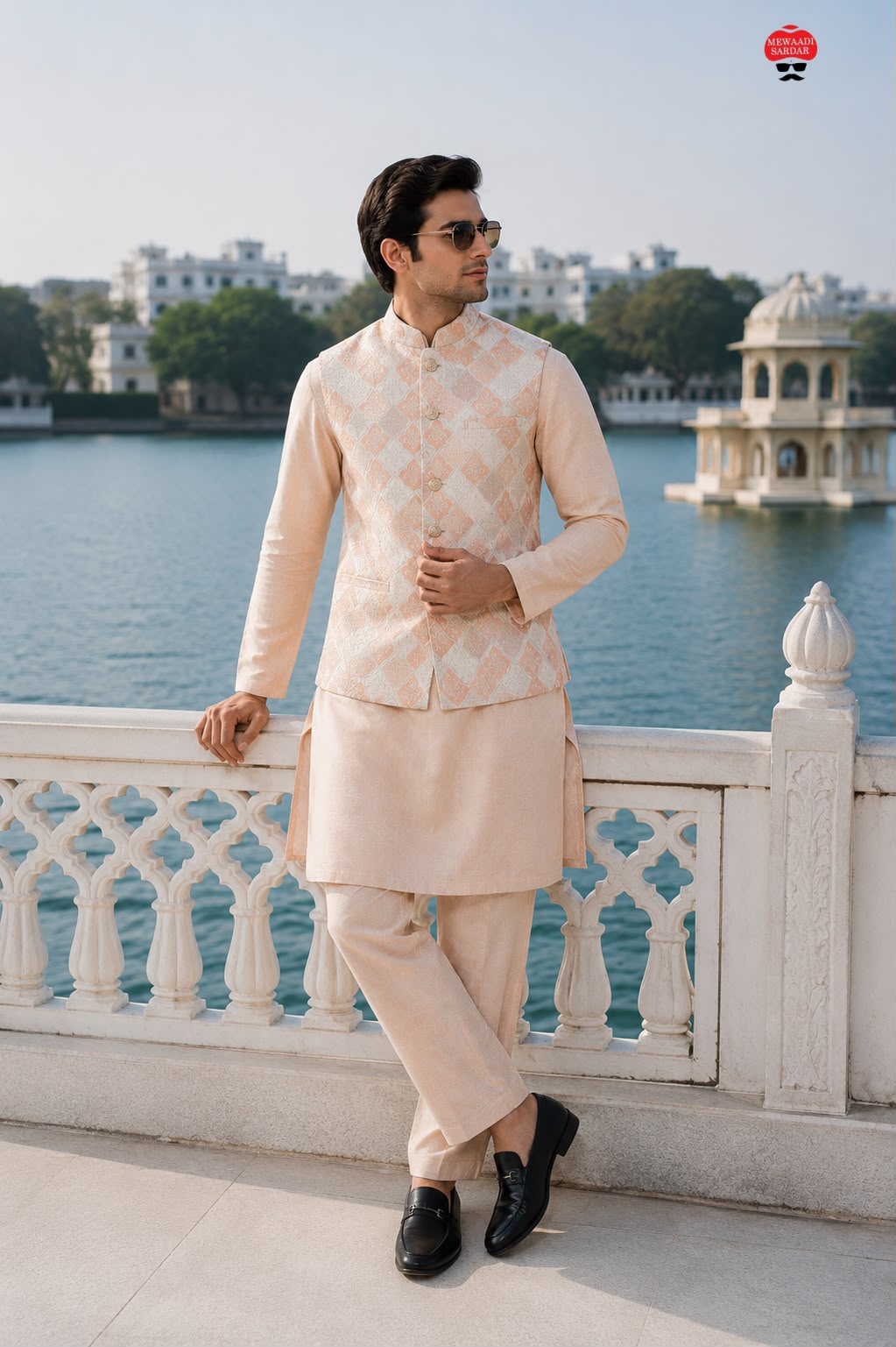 Men's Wedding Kurta Pajama with Nehru Jacket | Traditional Men's Kurta Pajama With Waistcoat - Vastraa