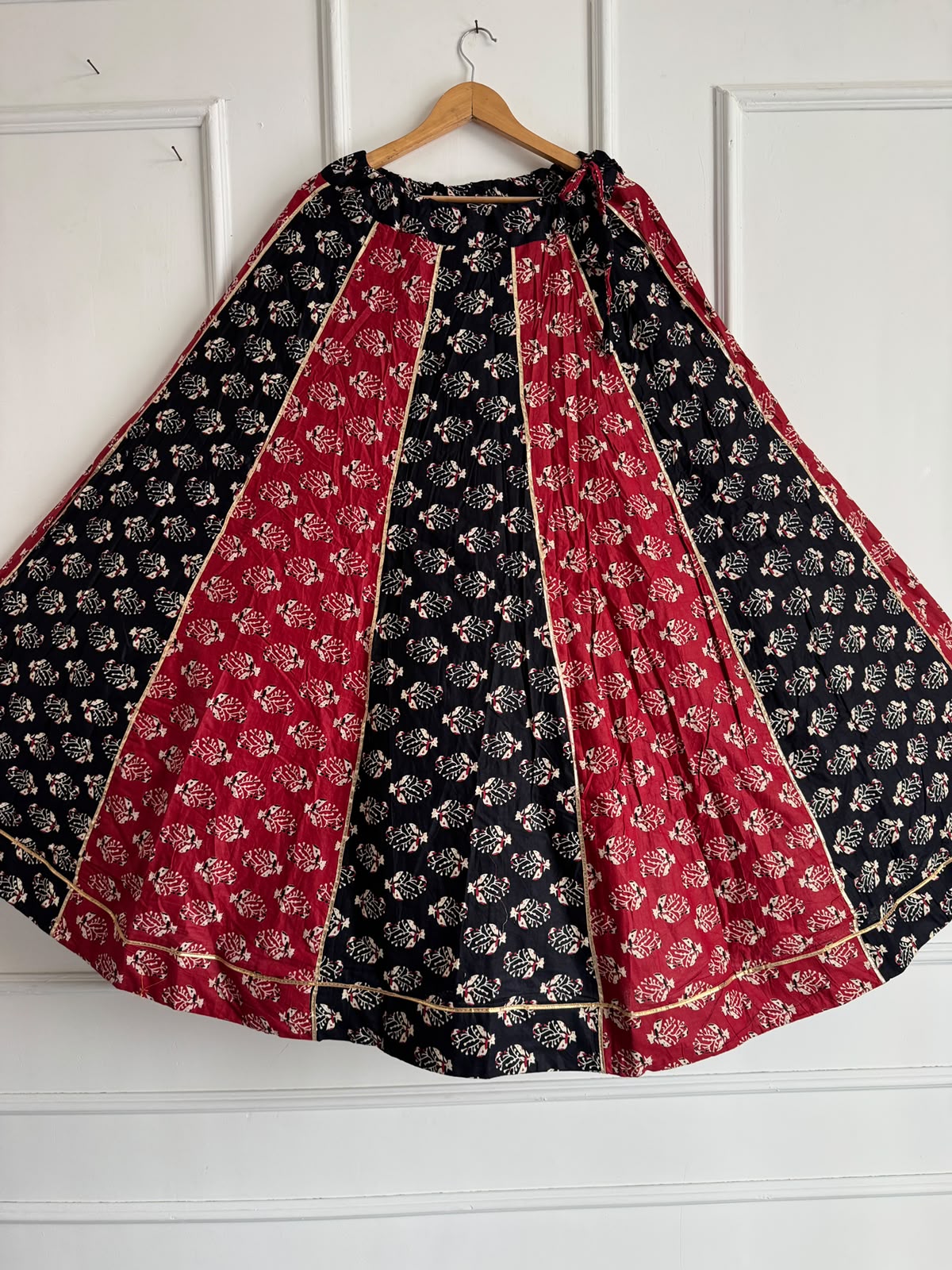 Premium Ajrakh Navratri Lehenga Choli Set, Garba & Dandiya Festive Wear