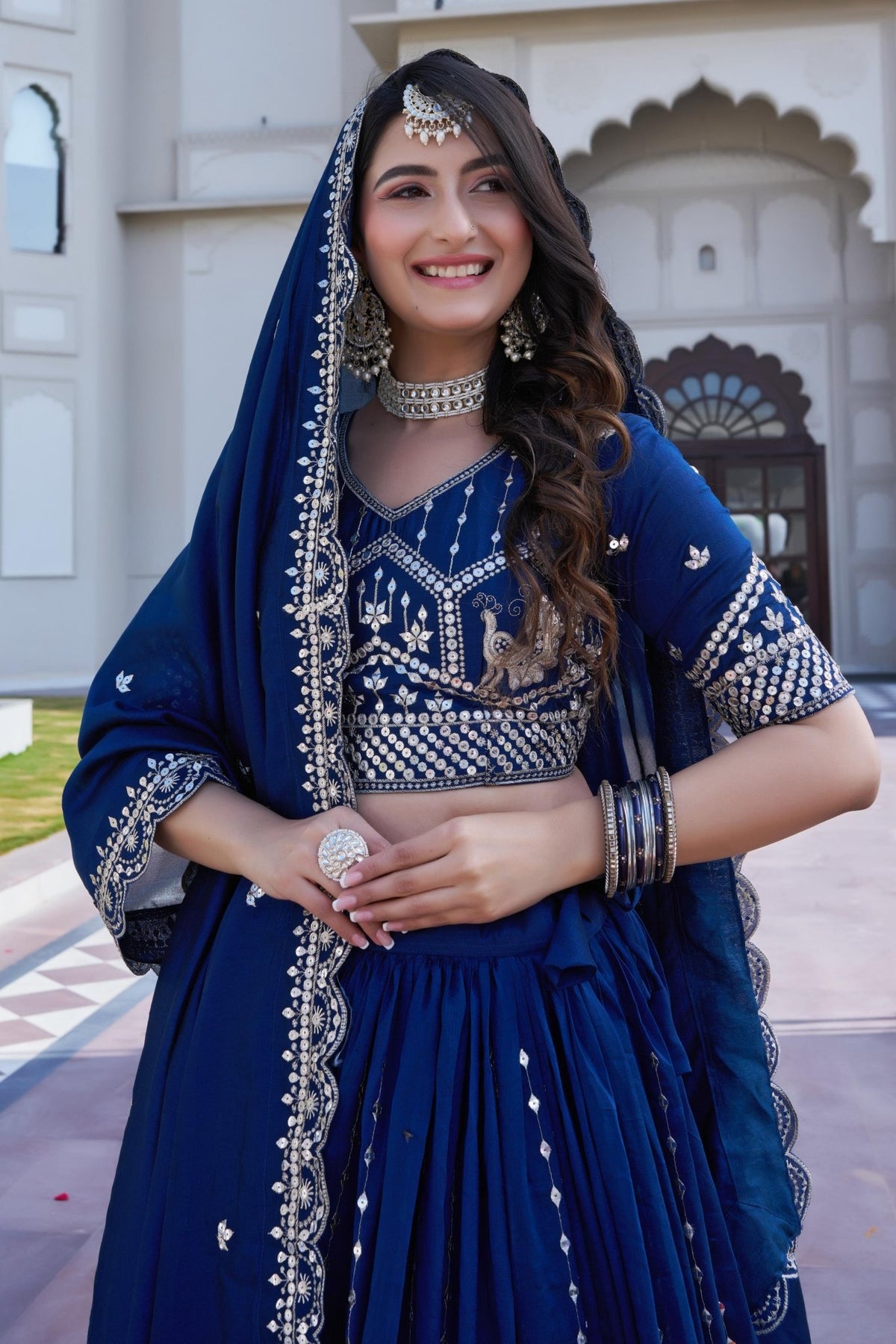 Women's Indian Lehenga Choli - Bridesmaid Lehenga Choli - VastraaWomen's Indian Lehenga Choli - Bridesmaid Lehenga Choli