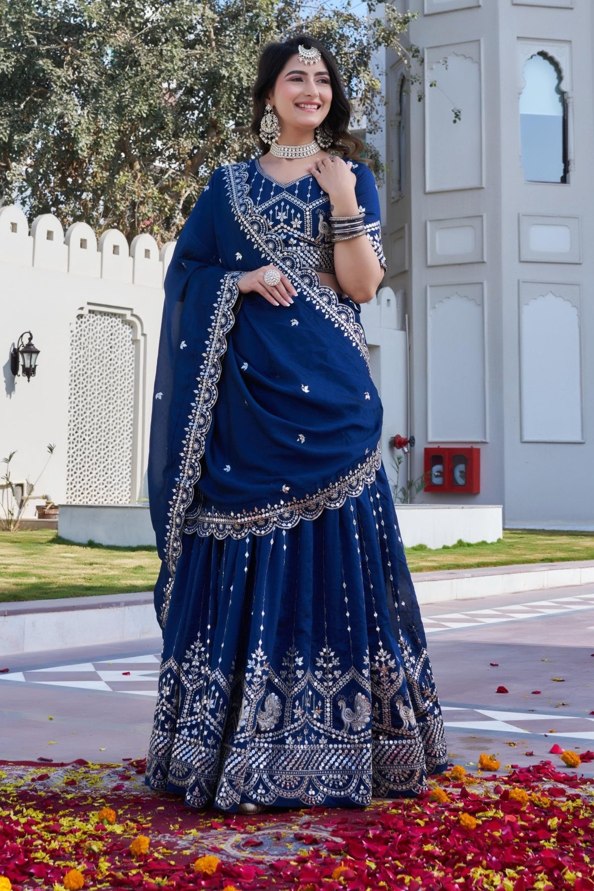 Women's Indian Lehenga Choli - Bridesmaid Lehenga Choli - VastraaWomen's Indian Lehenga Choli - Bridesmaid Lehenga Choli