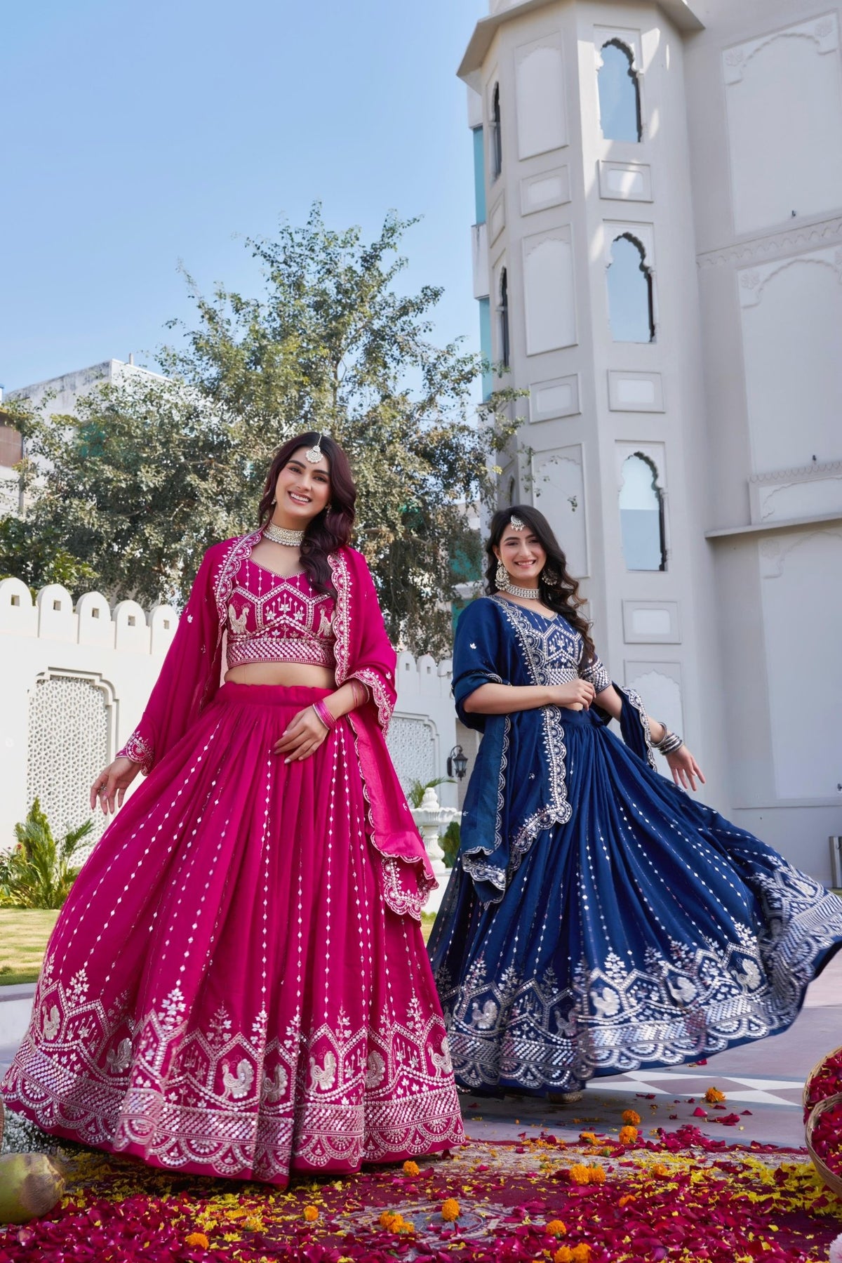 Women's Indian Lehenga Choli - Bridesmaid Lehenga Choli - VastraaWomen's Indian Lehenga Choli - Bridesmaid Lehenga Choli