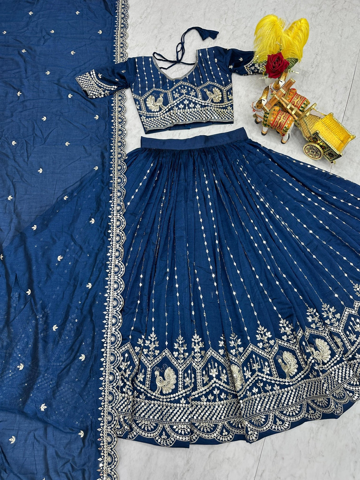 Women's Indian Lehenga Choli - Bridesmaid Lehenga Choli - VastraaWomen's Indian Lehenga Choli - Bridesmaid Lehenga Choli