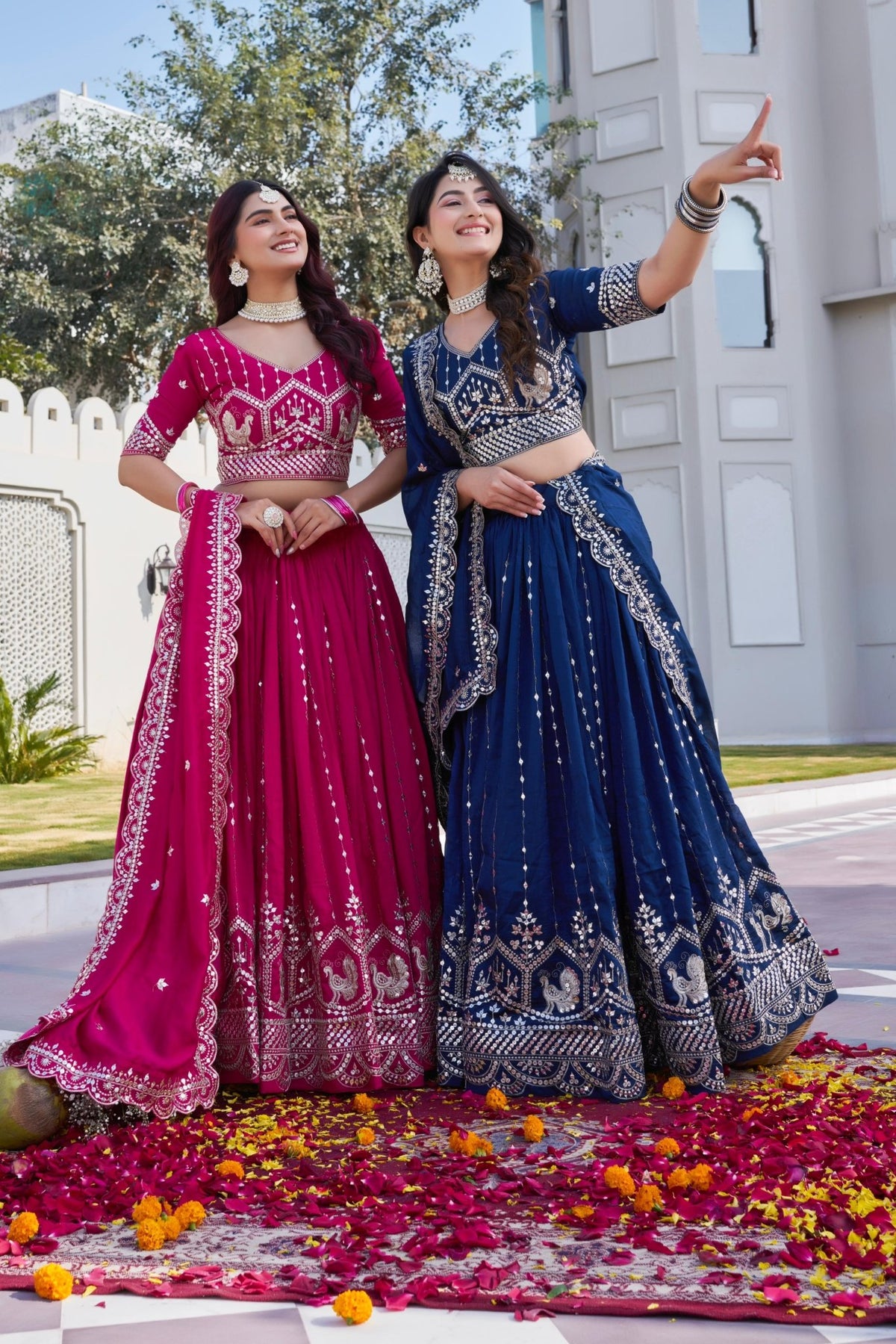 Women's Indian Lehenga Choli - Bridesmaid Lehenga Choli - VastraaWomen's Indian Lehenga Choli - Bridesmaid Lehenga Choli