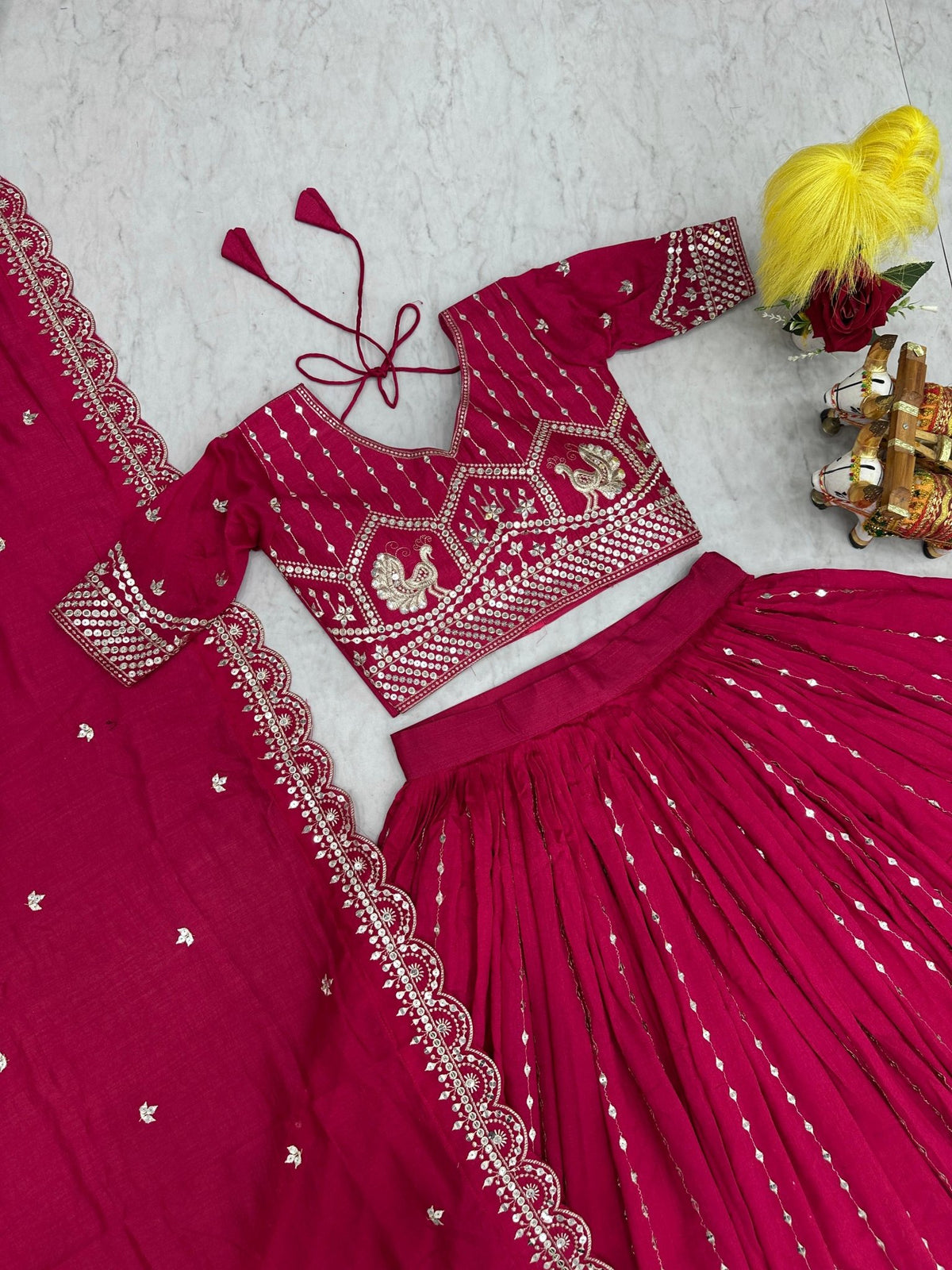 Women's Indian Lehenga Choli - Bridesmaid Lehenga Choli - VastraaWomen's Indian Lehenga Choli - Bridesmaid Lehenga Choli