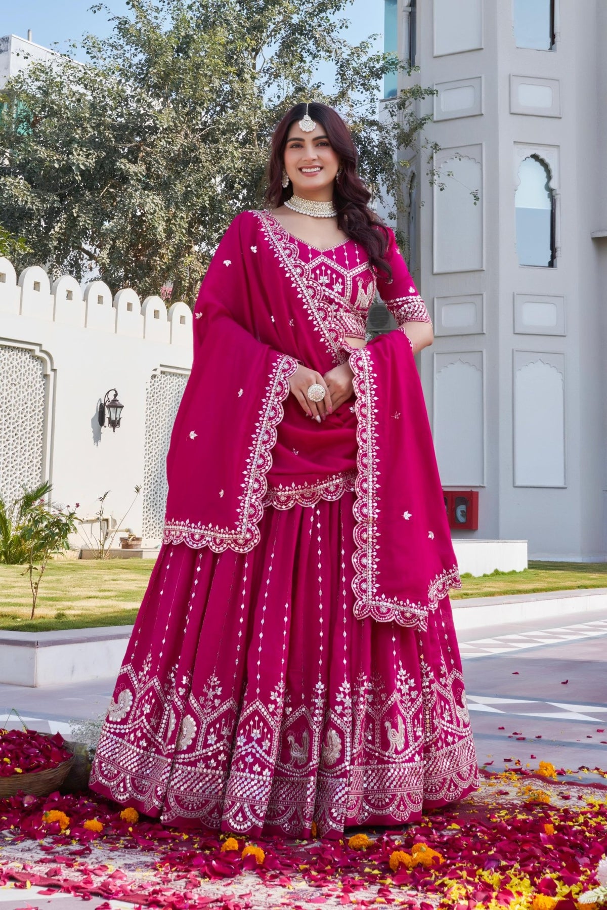 Women's Indian Lehenga Choli - Bridesmaid Lehenga Choli - VastraaWomen's Indian Lehenga Choli - Bridesmaid Lehenga Choli